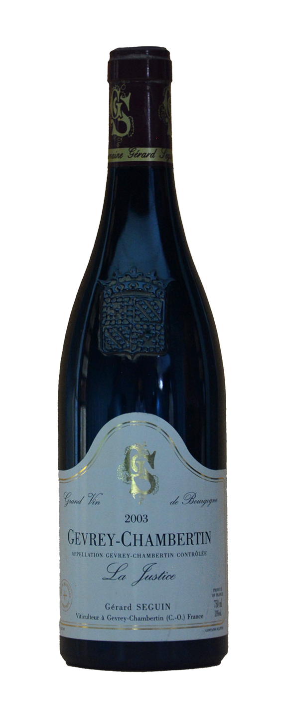Gerard Seguin Gevrey-Chambertin La Justice 2003
