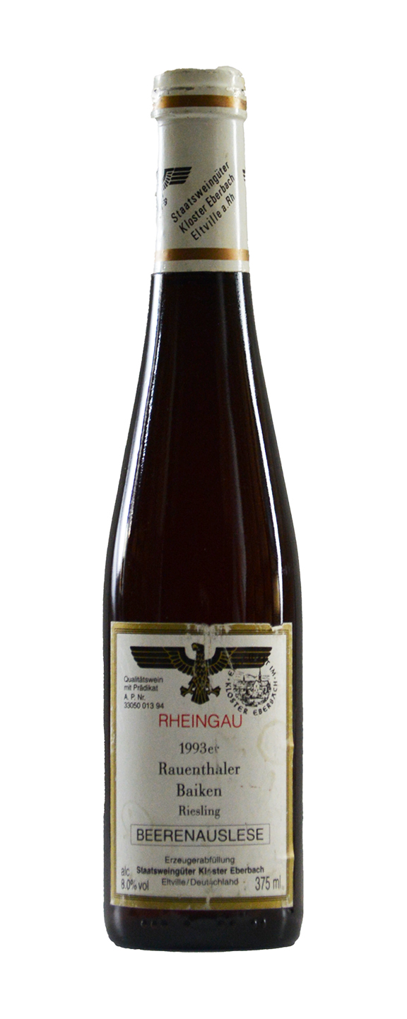 (0,375 L) Staatsweingut Kloster Eberbach Rauenthaler Baiken Riesling Beerenauslese 1993