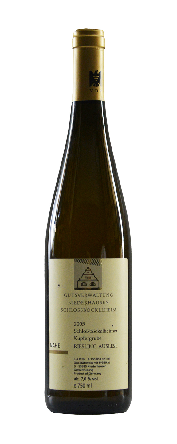 Niederhausen Schlossböckelheim Schloßböckelheimer Kupfergrube Riesling Auslese (Goldkapsel) 2005