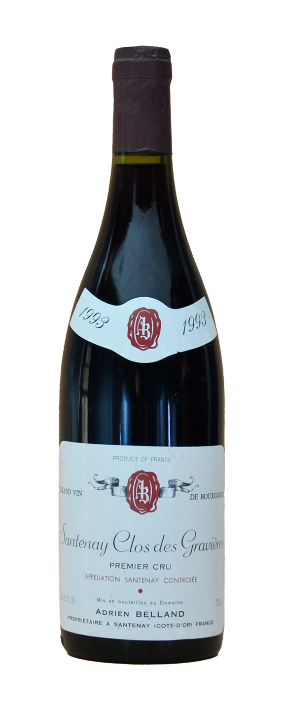 Adrien & Jean-Claude Belland Clos des Gravieres Santenay Premier Cru 1993